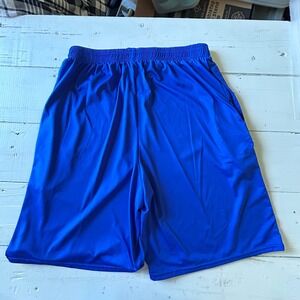 Real Essentials Mens Blue Athletic Basketball‎ Shorts Medium Gym Active